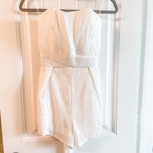 Sleeveless White Romper - Style Rack